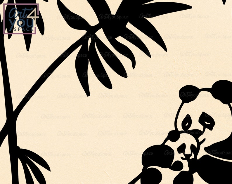 Download Panda bear SVG panda svg mom baby svg Vectors animal PNG ...