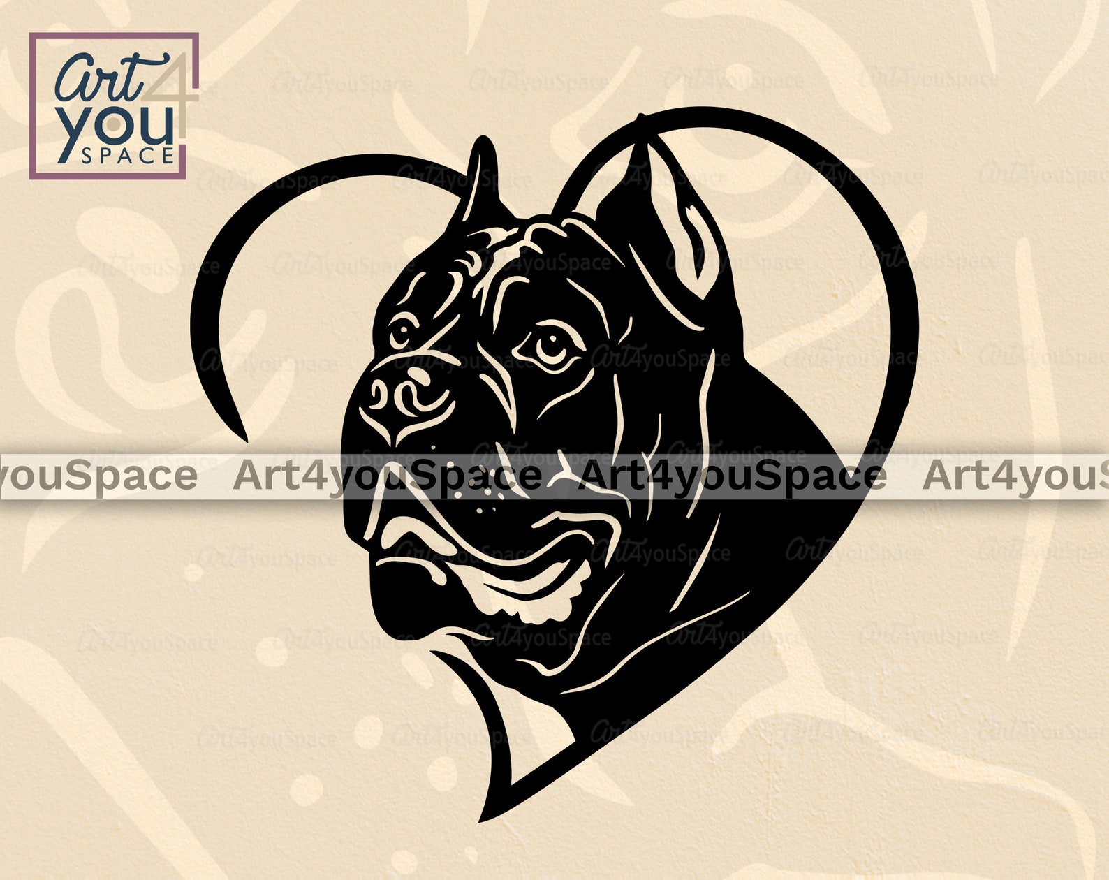Black Cane Corso svg Dog SVG Files For Cricut Mastiff Art Etsy