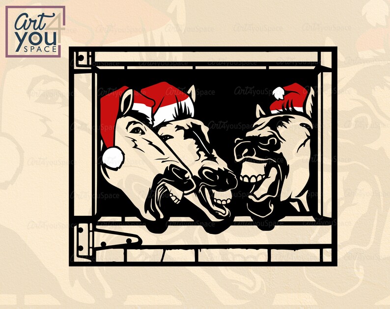 Download Horse Christmas Svg bundle cricut xmas Vector funny Farm ...