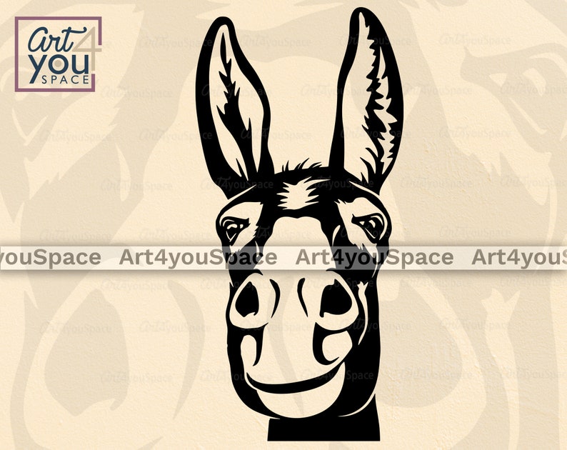 Donkey Svg Files for Cricut Funny Farm Animal Clipart - Etsy