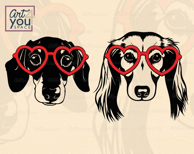 Download Dachshund svg Valentine dog svg files for cricut Doxie ...