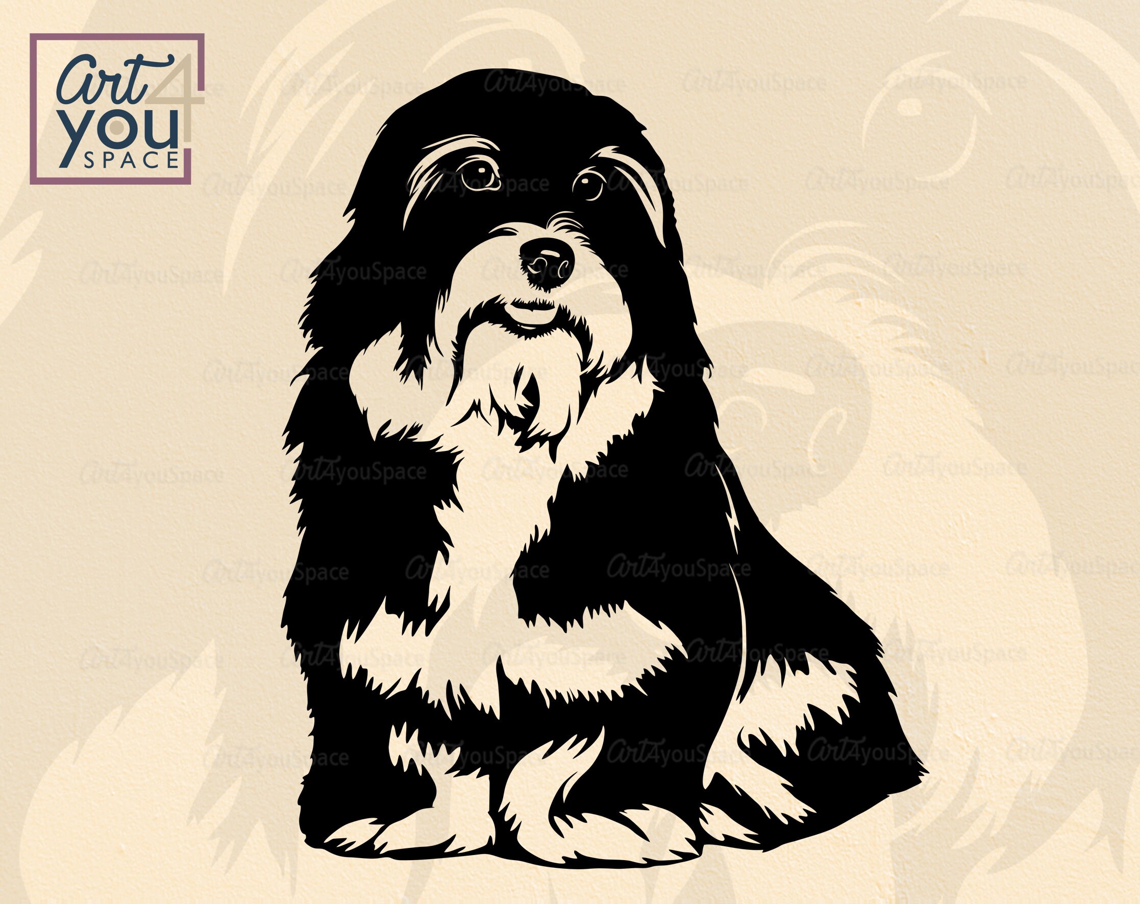 Havanese Svg Dog Svg Files for Cricut Funny Pet Face - Etsy