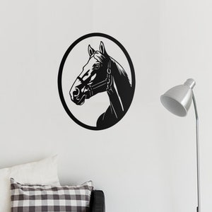 Fichier svg tête de cheval pour cricut, animal de la ferme, clipart, panneau découpé au laser en vinyle, papier bois, vecteur de cadre, png, fichier dxf pour plasma cnc, téléchargement image 6