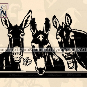 Muildier Svg-bestanden voor de cricut, clipart landbouwhuisdieren, grappig gluren vector, download, eps dxf knippen, png shirt afdrukbare kunst, logo ontwerp vee