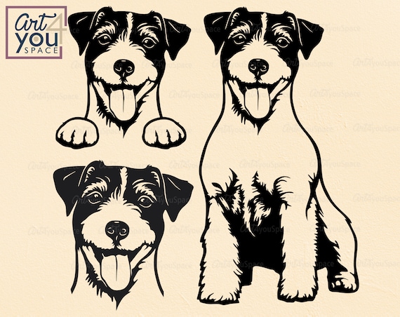 Download Art Collectibles Clip Art Jack Russell Terrier Dog Mama Monogram Frame Svg Cutting File