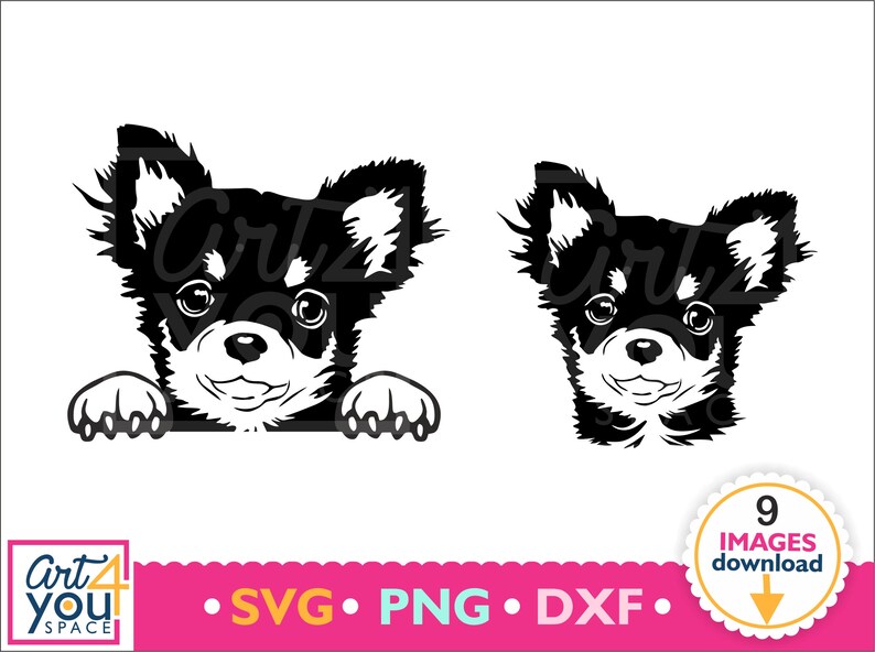 Download Chihuahua svg dog svg cricut cute animal face head | Etsy