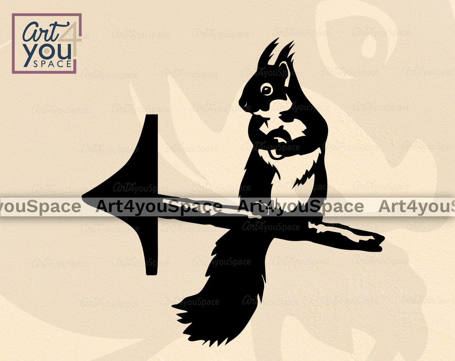 Squirrel SVG File for Cricut Woodland Animal Clipart | Etsy