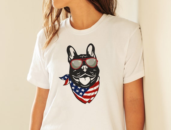 Download French Bulldog Svg Frenchie 4th Of July Usa Flag Etsy