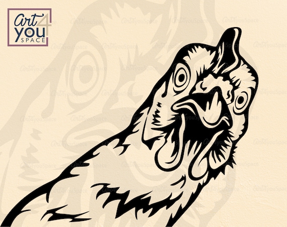 Download Chicken Svg Farm Life Animal Poultry Sign Peeking Funny Etsy