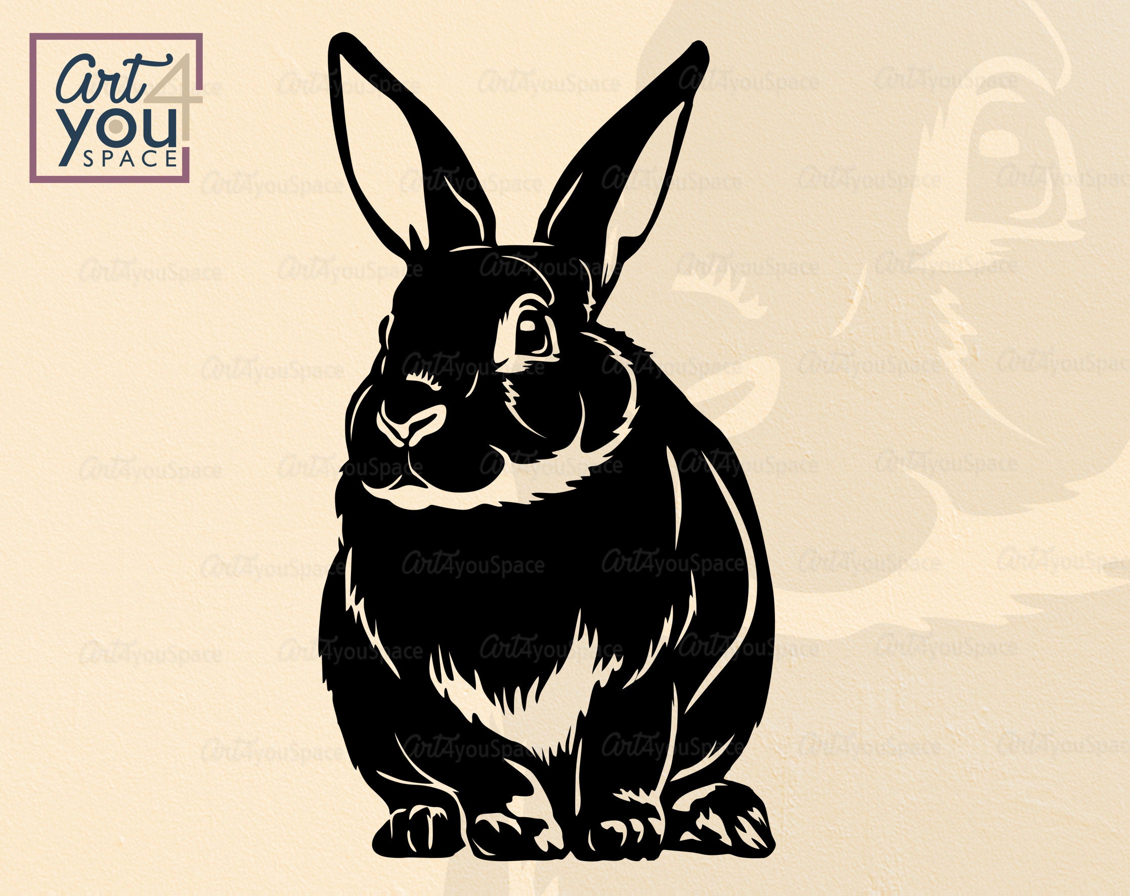 Rabbit SVG Bunny Svg Files for Cricut Easter Farm Animal - Etsy Denmark