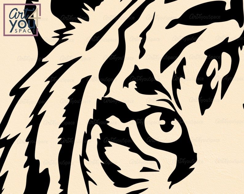 Download Tiger Head SVG Cricut Wild Animal Face Zoo Clipart mascot | Etsy