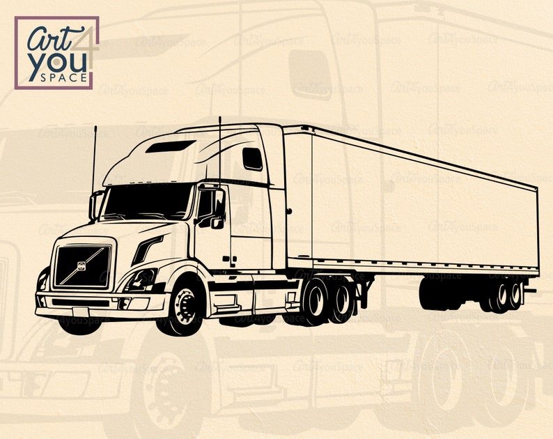 Free Free Truck Trailer Svg 668 SVG PNG EPS DXF File