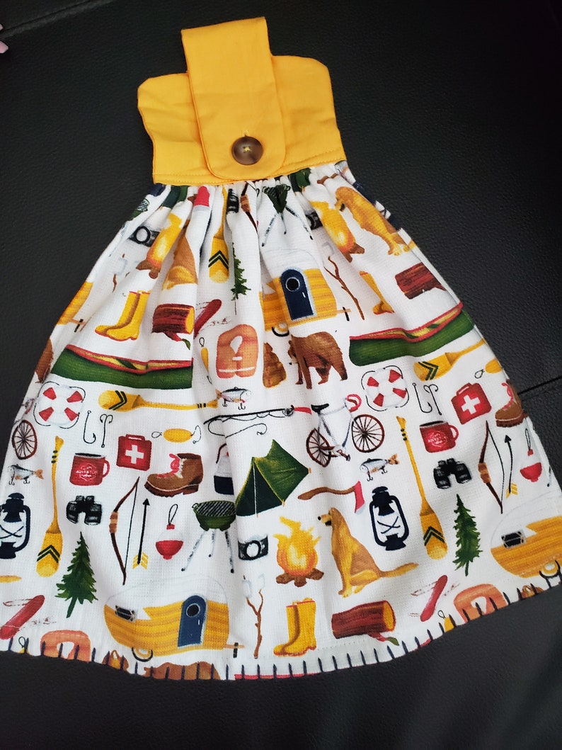 Camping hanging kitchen towel