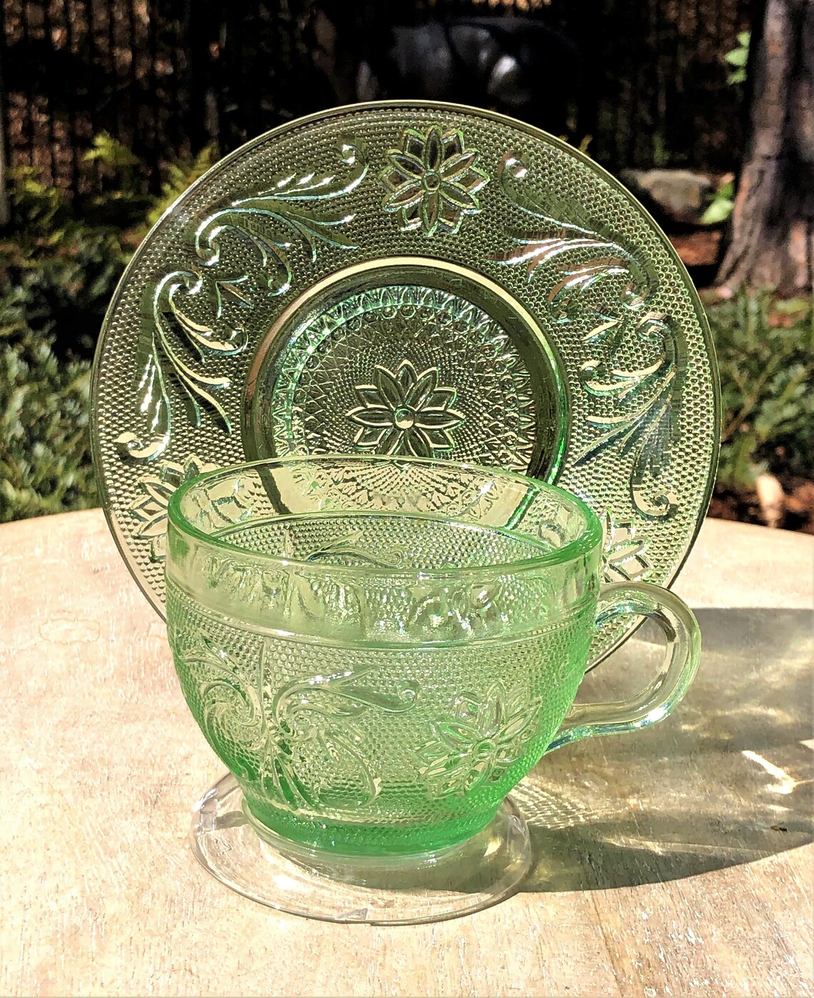 Vintage Indiana Glass Tiara Exclusive Chantilly Etsy