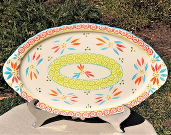 Temp-Tations Old World Springfetti 18.5" Oval Serving Platter