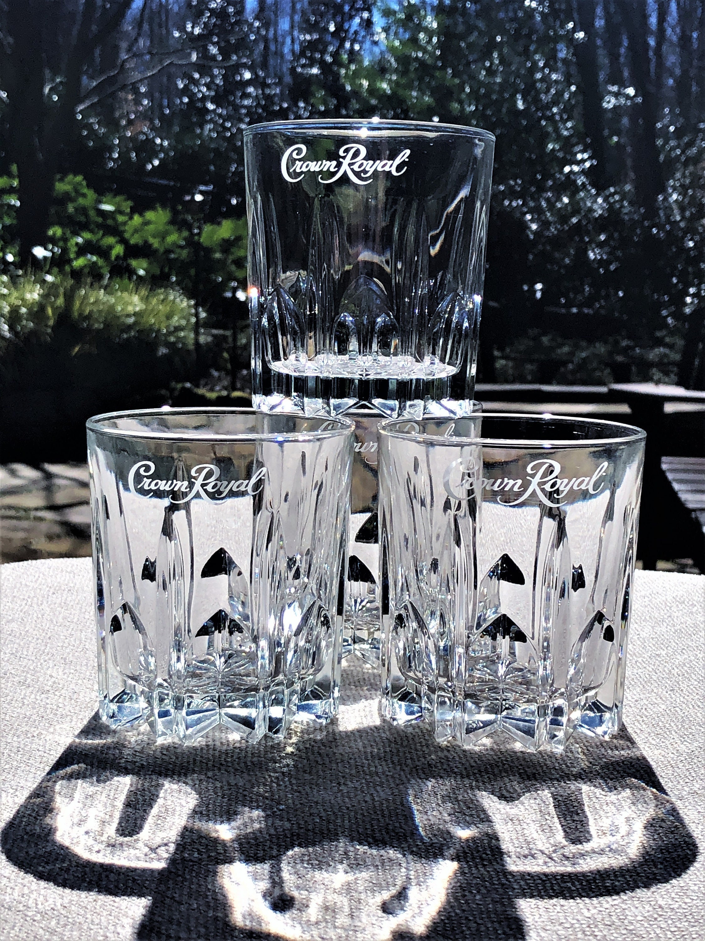 Periodic Table of Alcohol Crown Royal Whiskey Glass Set / Valentine's -  Lone Star Etch