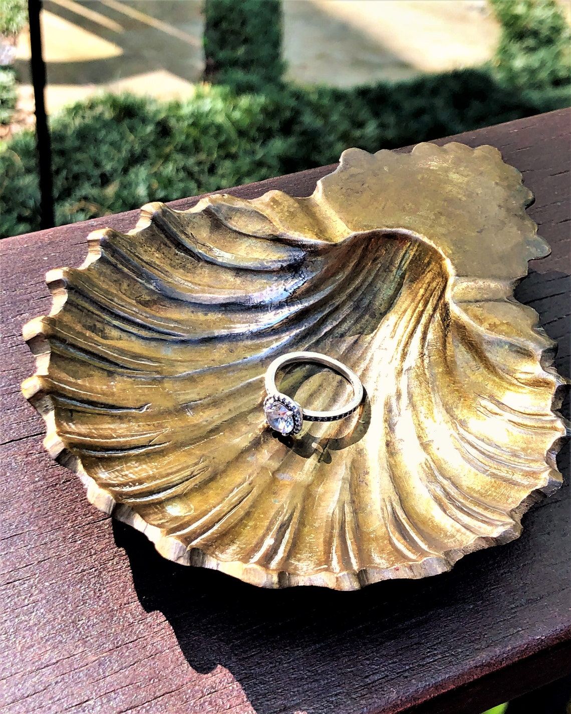 Brass Clam Shell Trinket Dish Ring Dish Ashtray Nautical Etsy