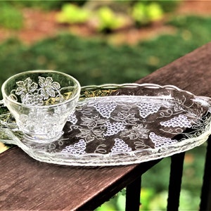 1960s Vintage Smoke Glass Cup Set by Anchor Hocking - 12 Pieces