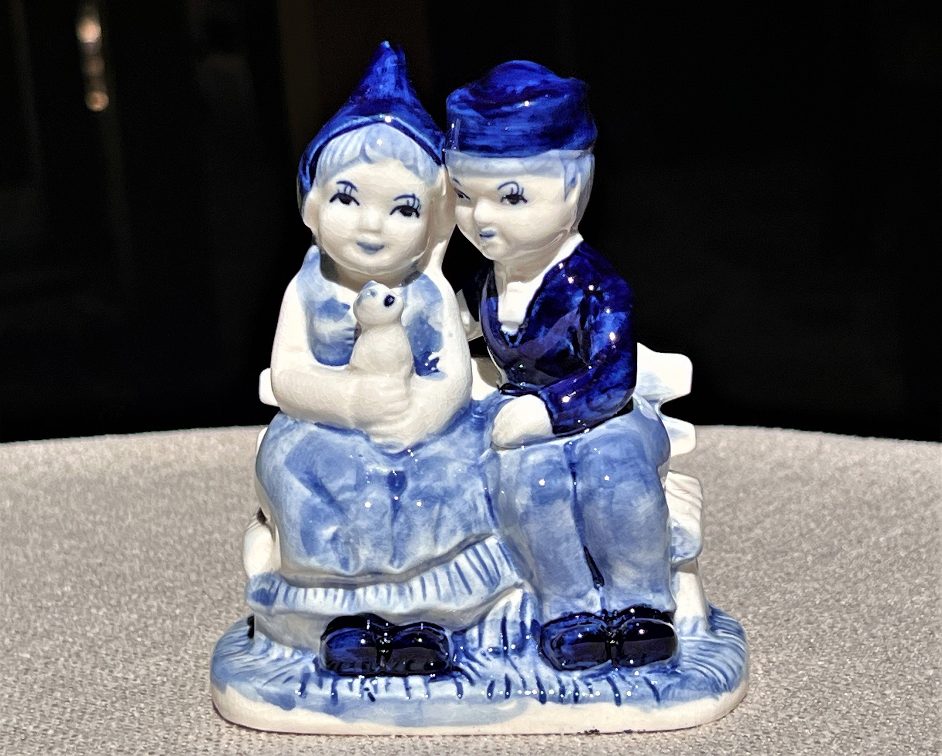 Figurine Décorative DKD Home Decor Bleu Rose Résine Enfant (26.5 x
