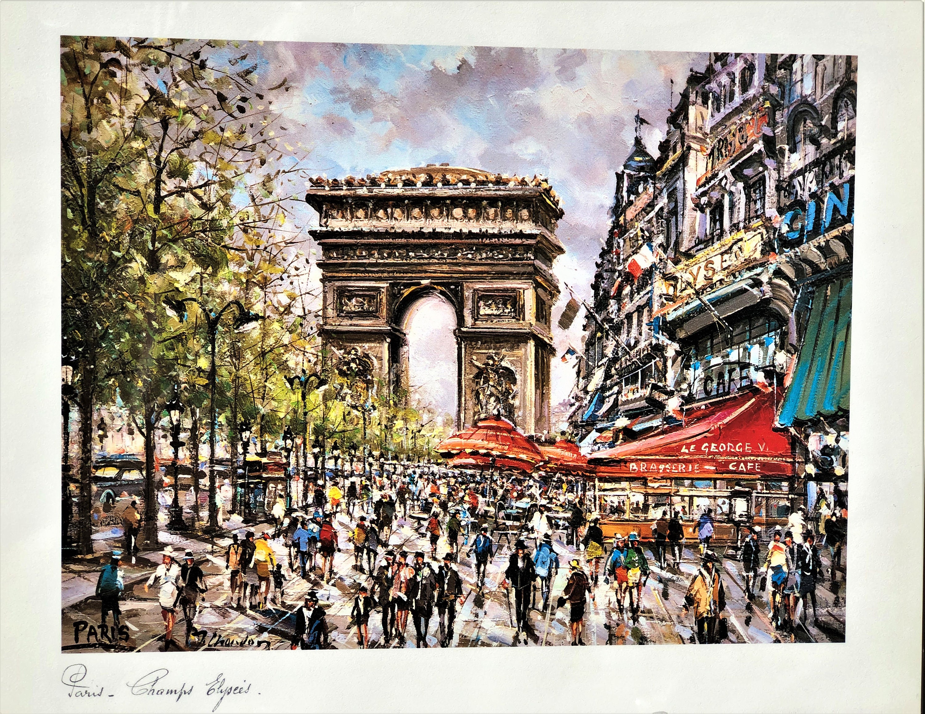 J Chardon French Artist, Signed Giclee Art Prints, Paris