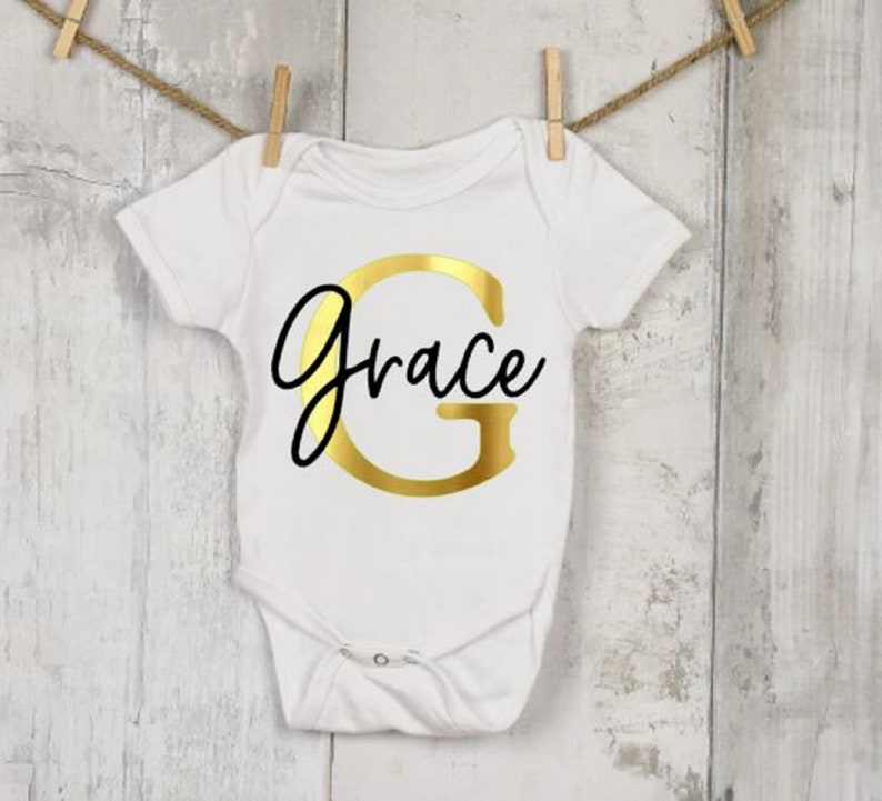 Baby Girl Personalized Gift Personalized Baby Girl Onesie Etsy