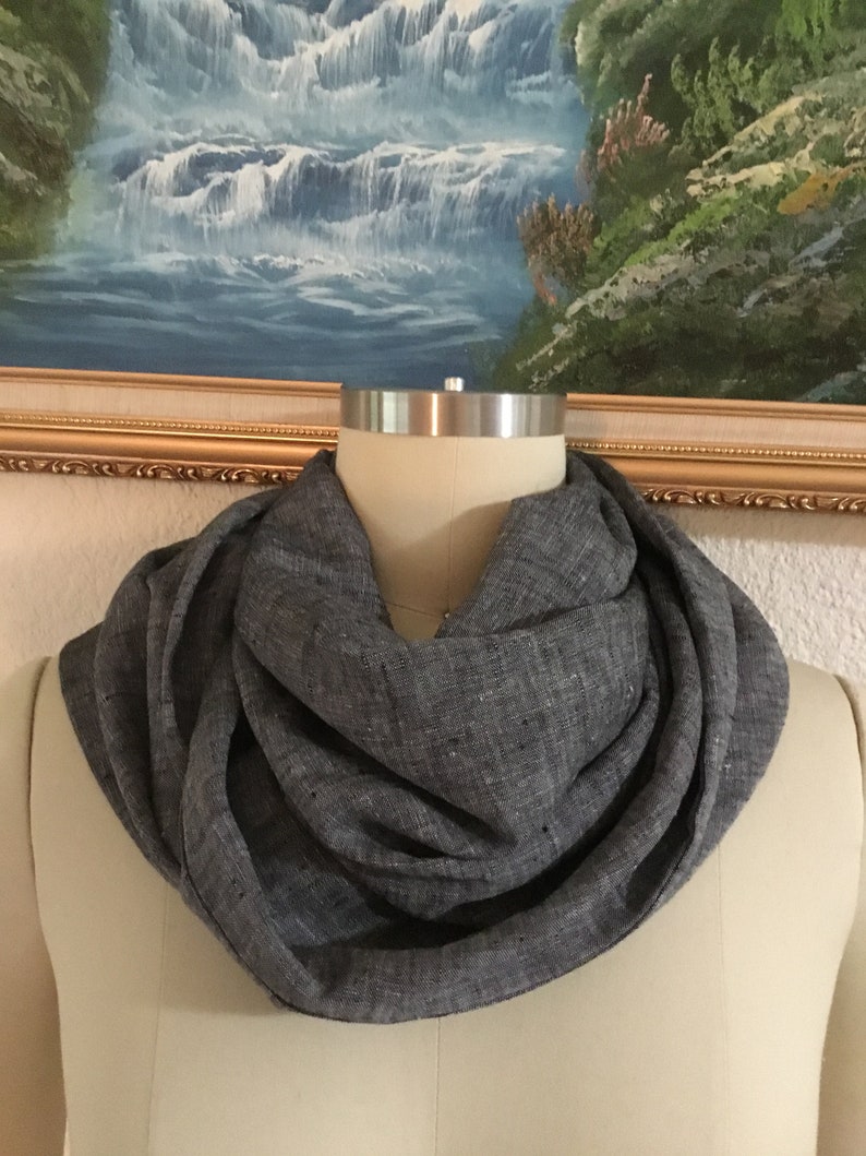 linen infinity scarf