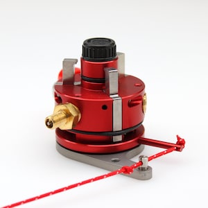 Water Rocket Launch Mechanism, for rocket builders, made in Berlin, Germany -- red anodized --