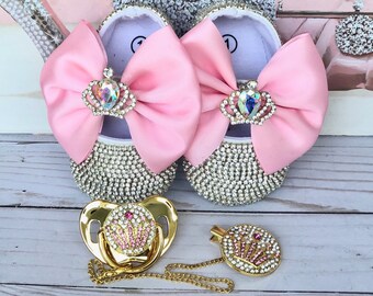 baby girl rhinestone shoes