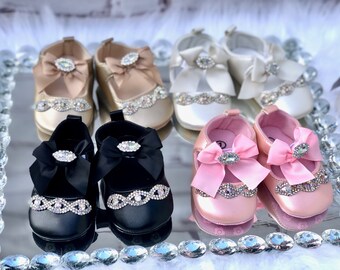 gold sparkle baby shoes