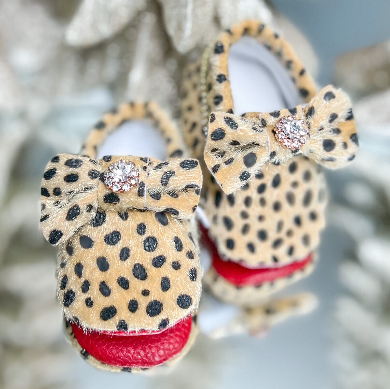 Red Bottom Baby Girl Shoes Baby Girl Red Bottom Moccasin Etsy