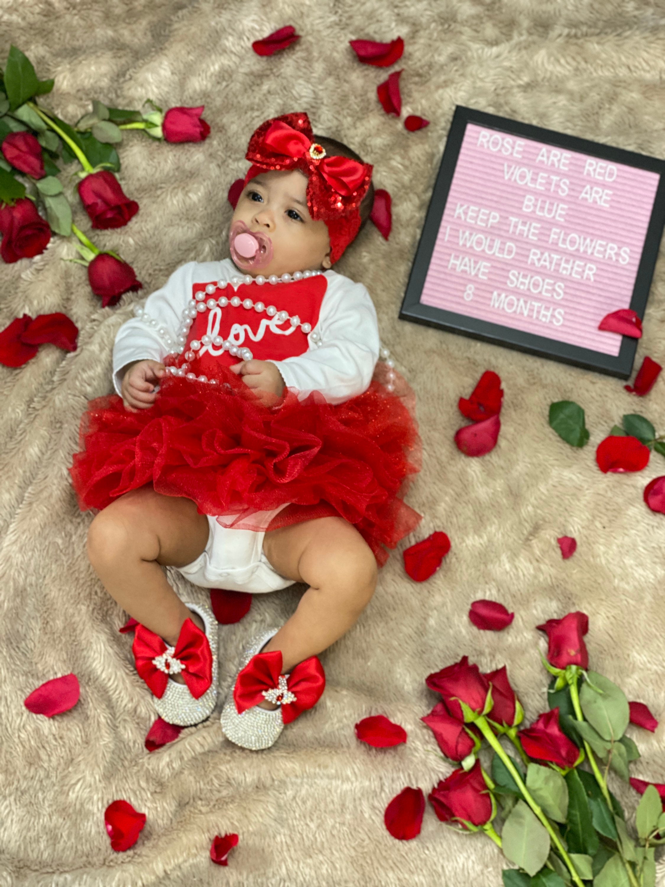 Rhinestone Red Bottom Baby Shoes Rhinestone Baby Girl Red Etsy