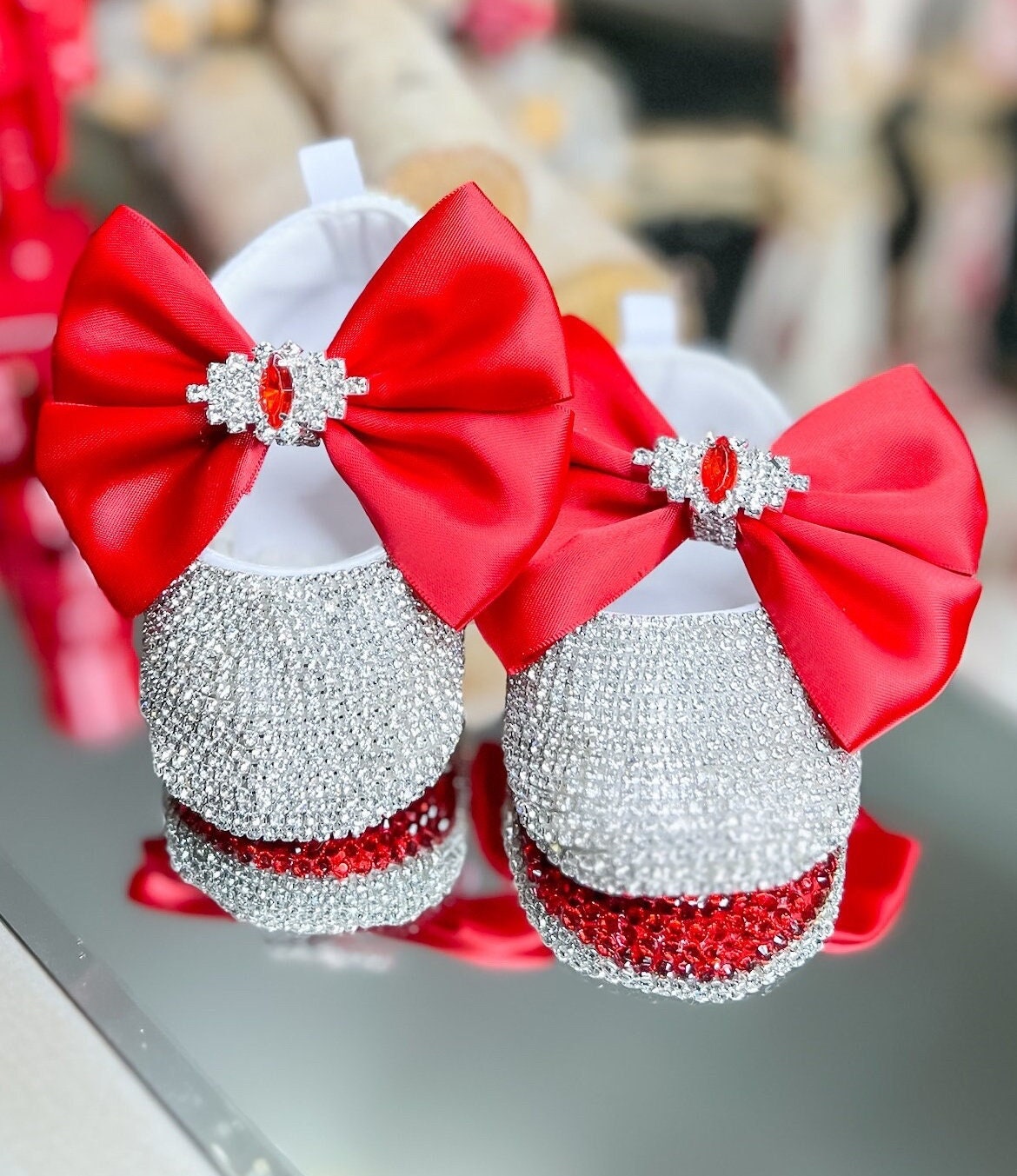 Baby red boots discount