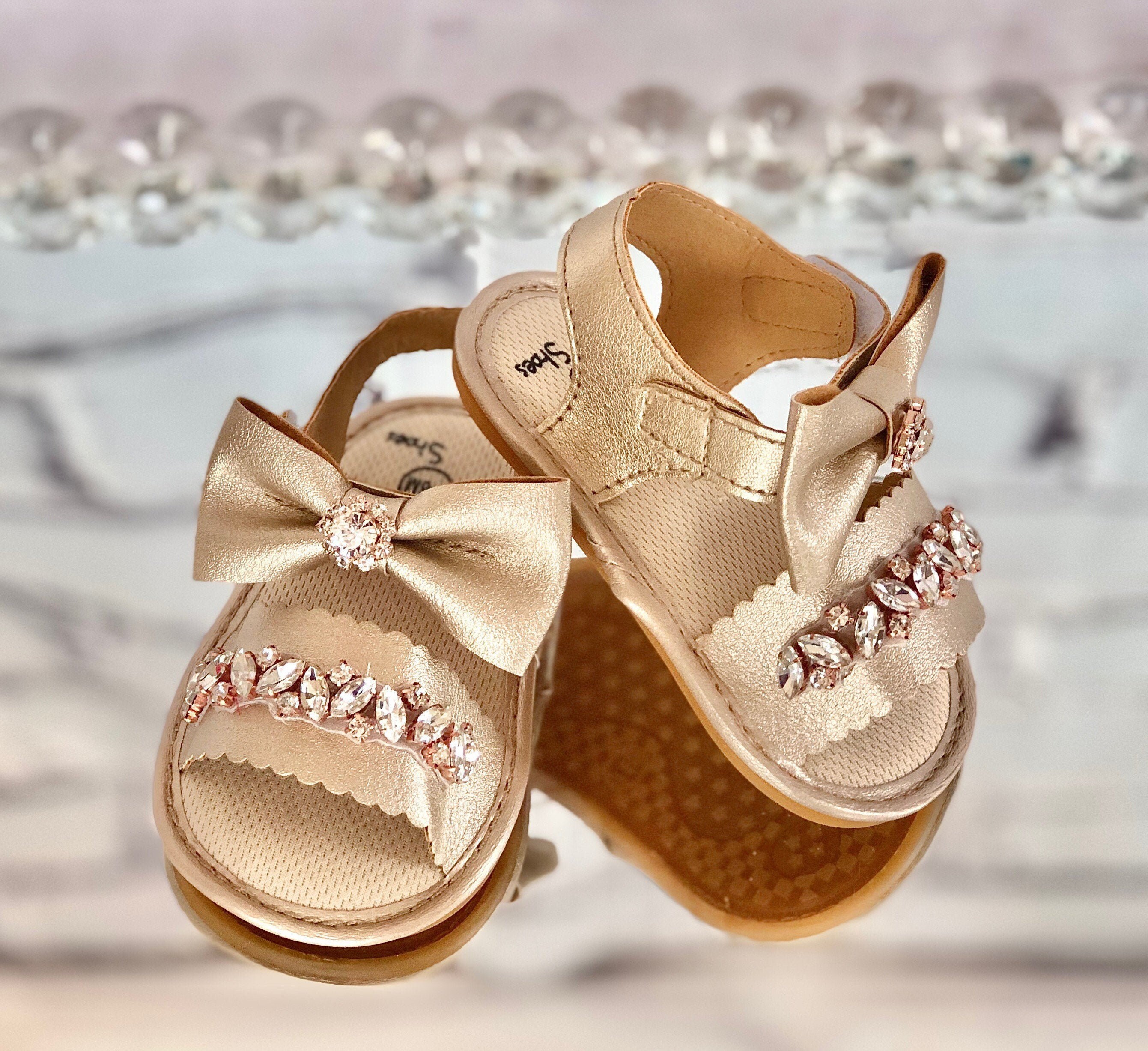 Rose gold baby sandals Clearance