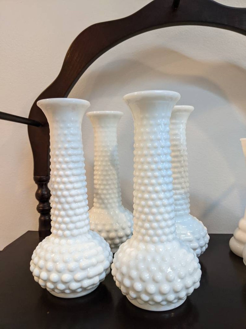 Vintage E. I Brody Milk Glass Bud Vase White Milk Glass Etsy