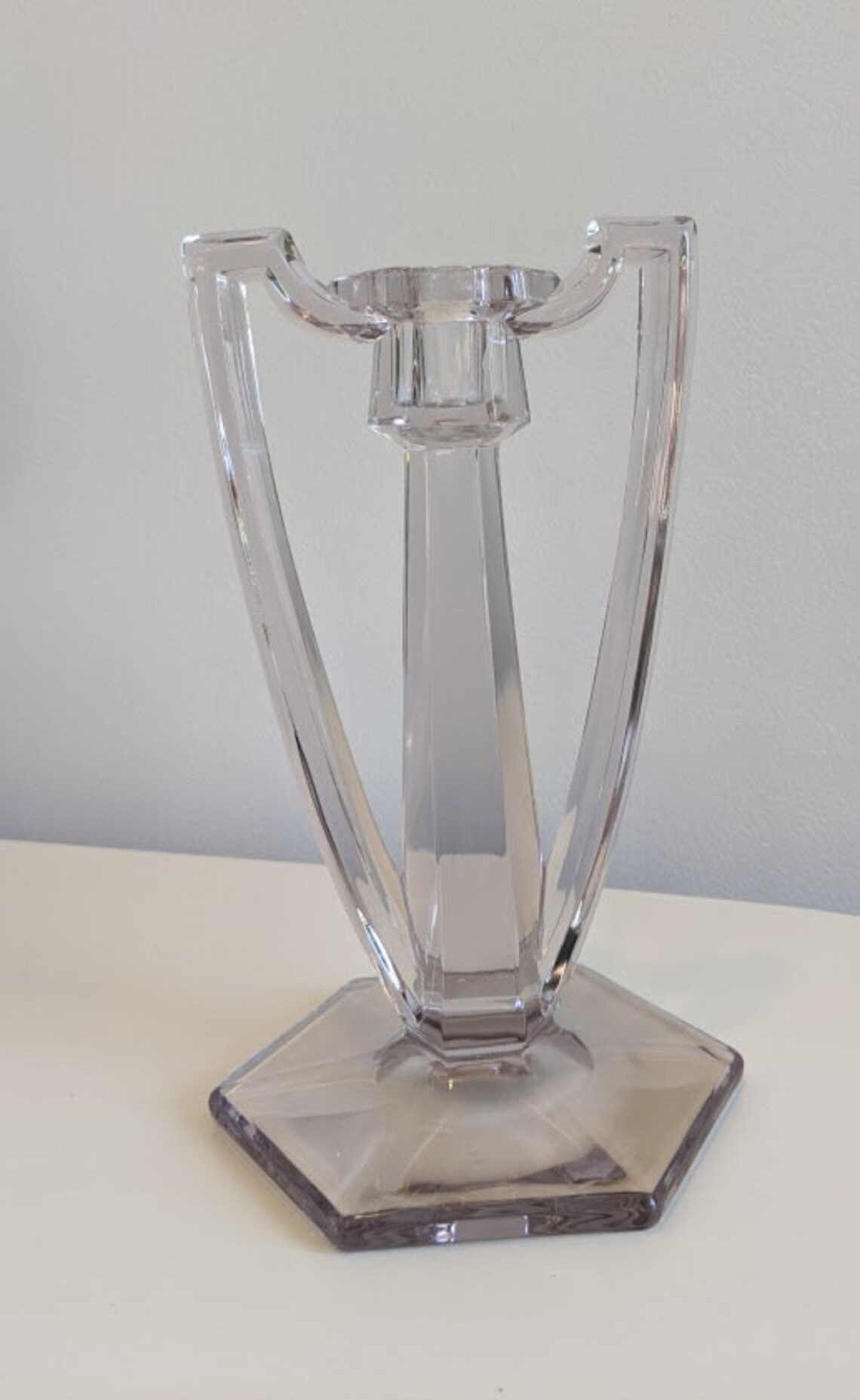 Vintage Chippendale Art Deco Candle Holder EAPG Deco Candle Etsy