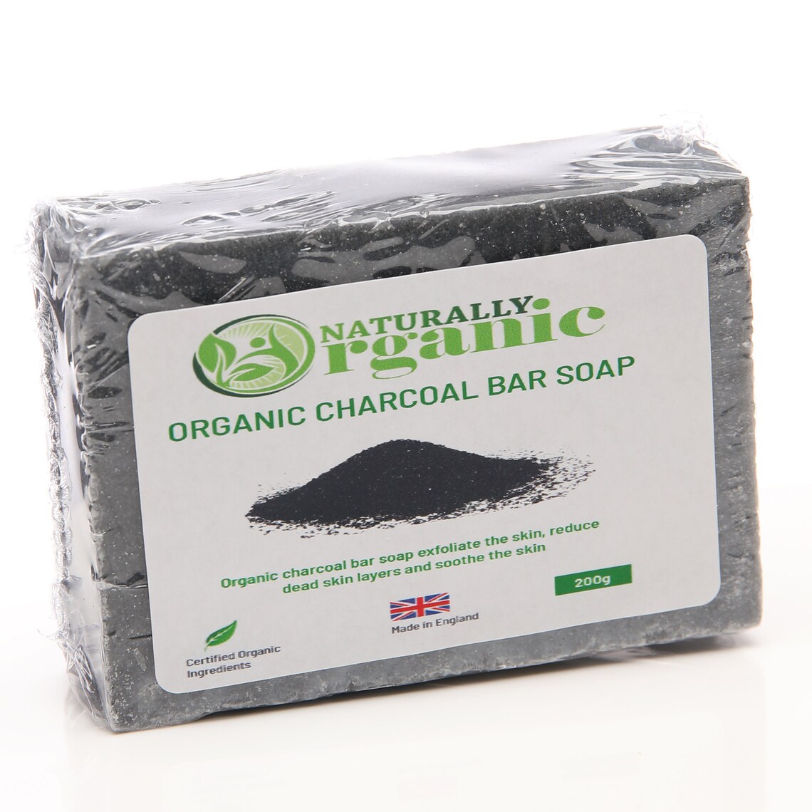 Organic Charcoal Bar Soap 200 g Buy 1 GET 1 FREE. Free Etsy