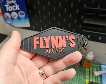 Flynn's Arcade Keyring - Iconic Tron Movie Memorabilia