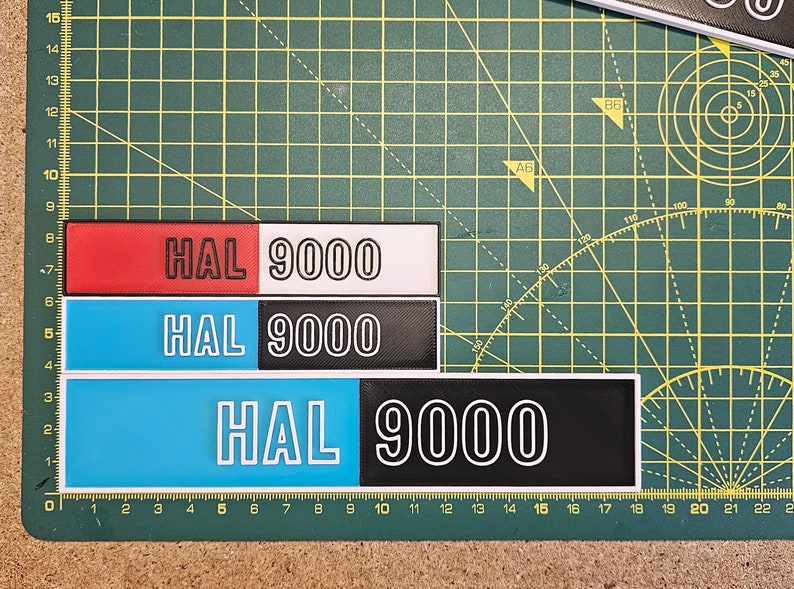 Hal Sticker Hal 9000 Nameplate Inspired by 2001 A Space Odyssey, 3d Printed - Etsy
