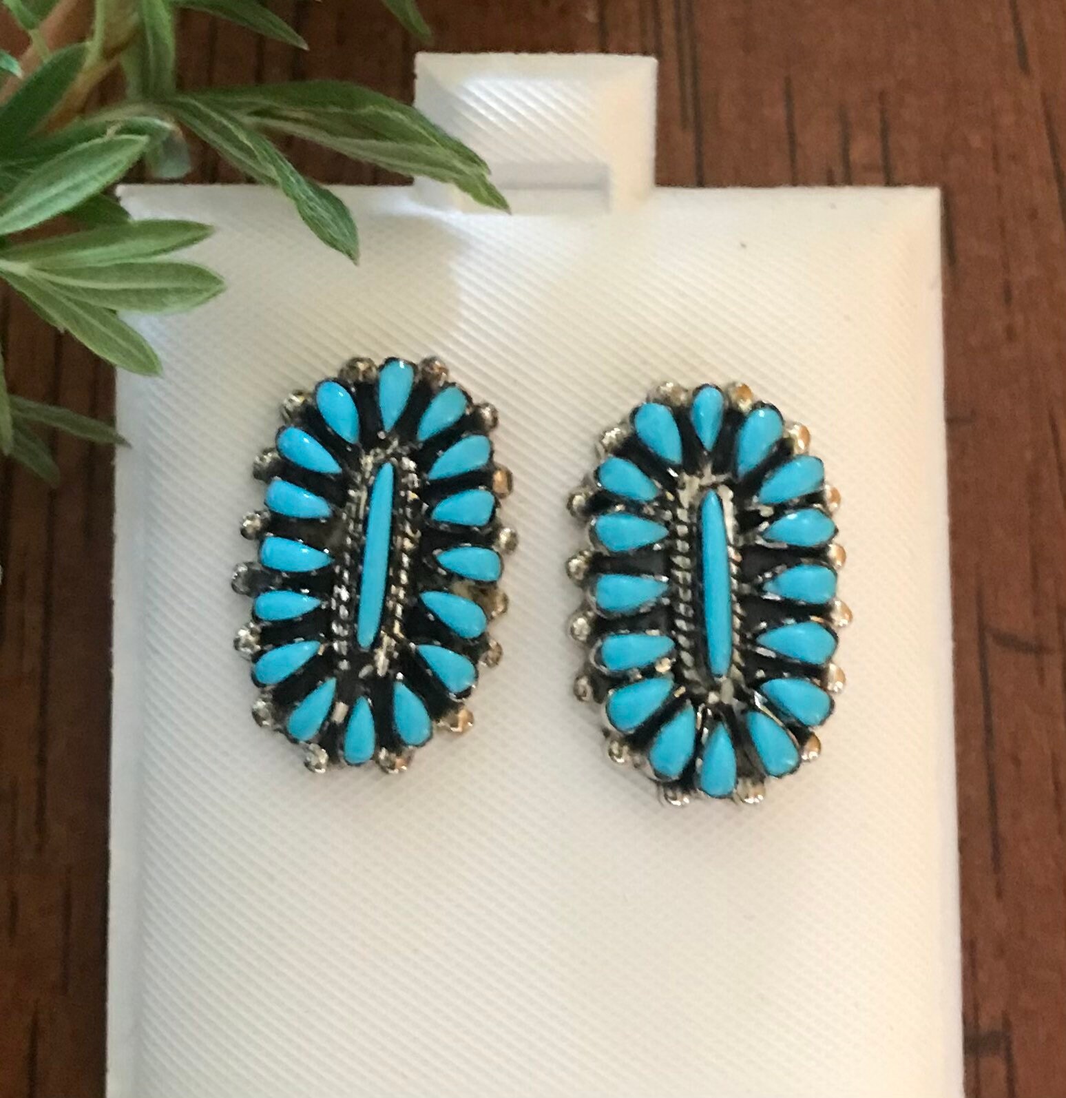 Cluster Earrings Turquoise - Etsy