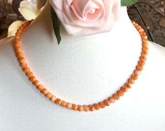 417スパイニーオイスターシェルのネックレス　ヒシネックレス　40cm レア 417スパイニーオイスターシェルのネックレス ヒシネックレス