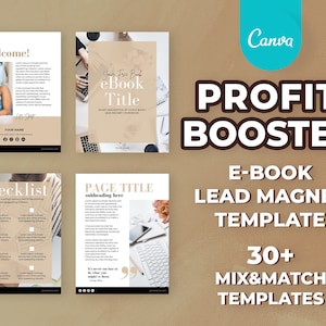 Ebook Template Canva, Editable Workbook, Coach Lead Magnet Template, Opt-in Template, Course Creator E-book, PDF, eBook Template Vertical