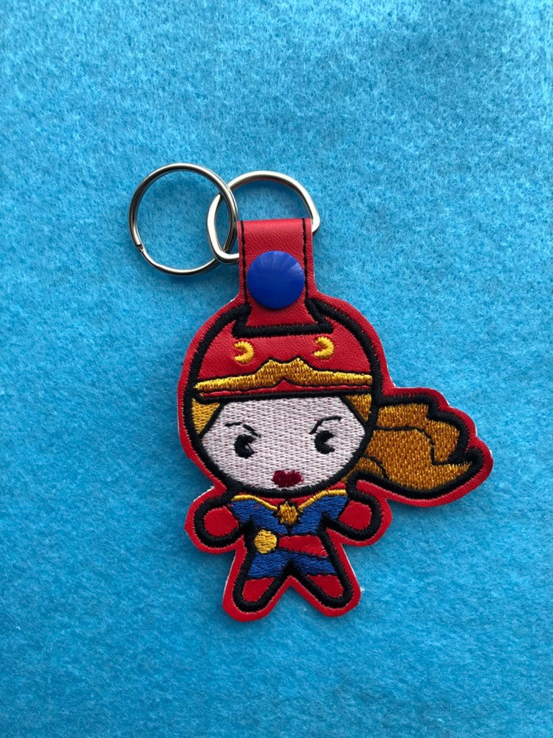 lego captain marvel keyring