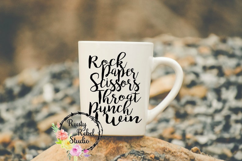 Download Rock Paper Scissors Throat Punch I Win SVG PNG Tumbler | Etsy