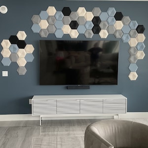 ACOUSTIC PANEL Customizable Colors - SOUNDPROOF Dampen Room - Block sound from neighbor - Absorbing tile for Wall & Ceiling - Sound diffuser