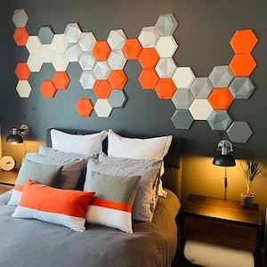 VERWIJDERBAAR AKOESTISCH PANEEL Een muur geluiddicht maken Aangepaste kleuren Geluidswerend akoestisch schuim Honingraatontwerp Gepersonaliseerde 3D-wanddecoratie