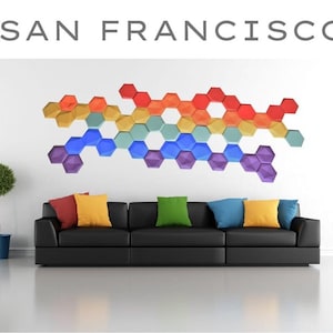 PRIDE RAINBOW decorazione da parete Gay pride pannelli decorativi BANNER LGBTQ Pride bandiera decorazione da parete Mosaico arcobaleno per grande parete Capolavoro