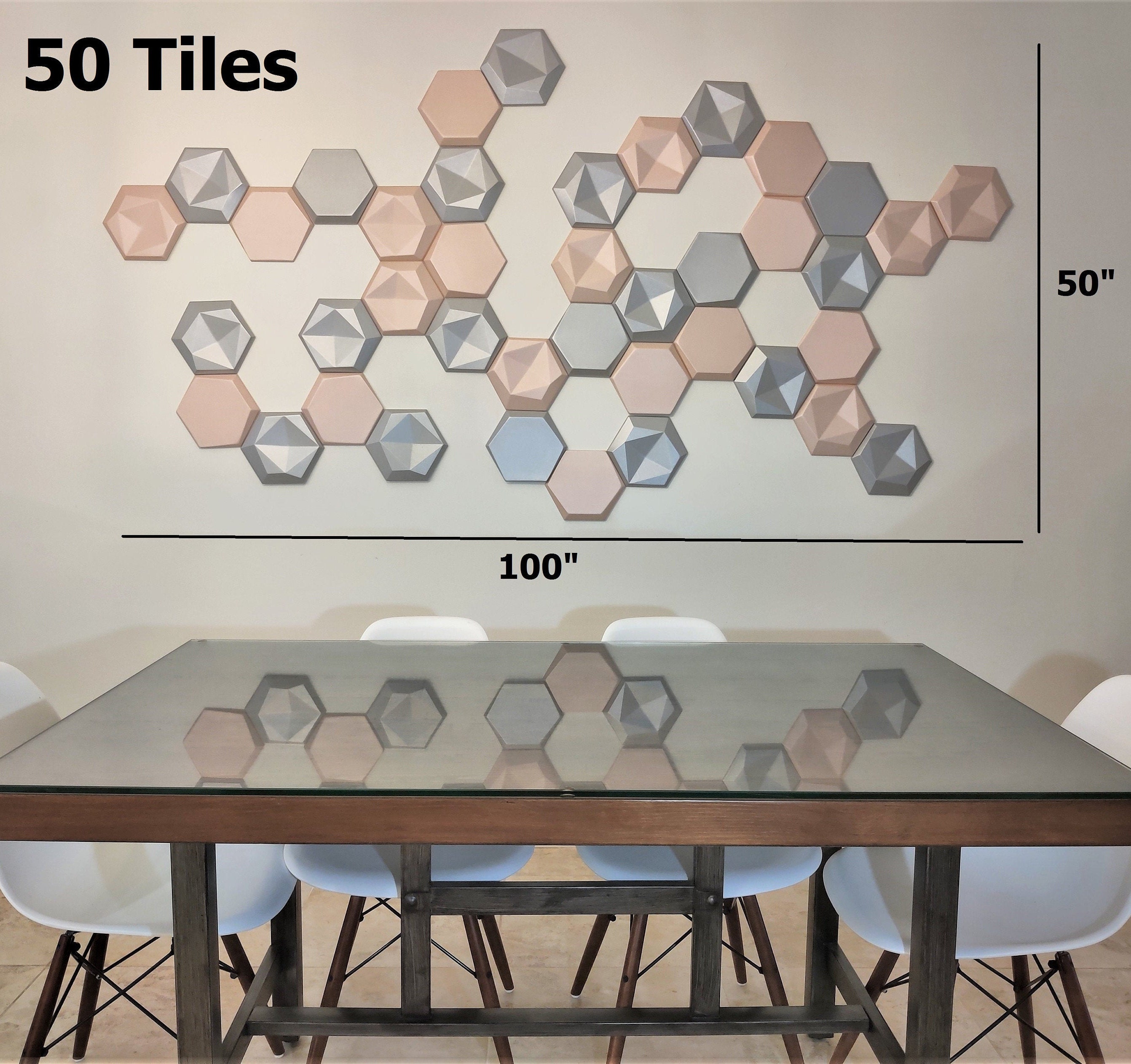 Hexagon Acrylic Mirror DIY Wall Sticker 3D Stereo Home Decor with Adhesive Rainbow Wall Stickers Mirror Tiles Peel and Stick Renter Friendly Wall