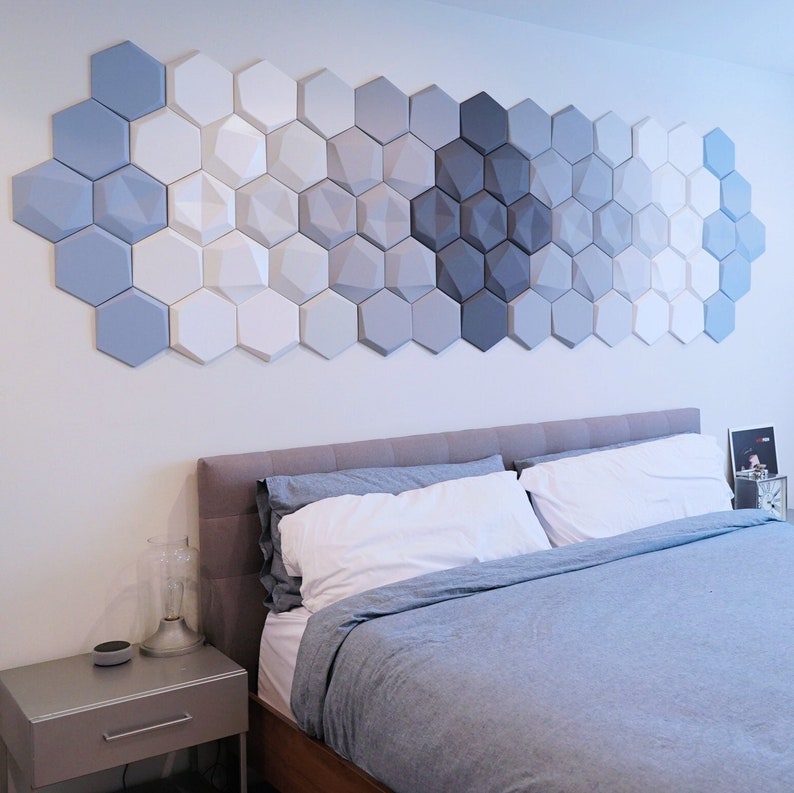 BEDROOM WALL DECOR Decorative and Acoustic Panel / Block Sound Etsy