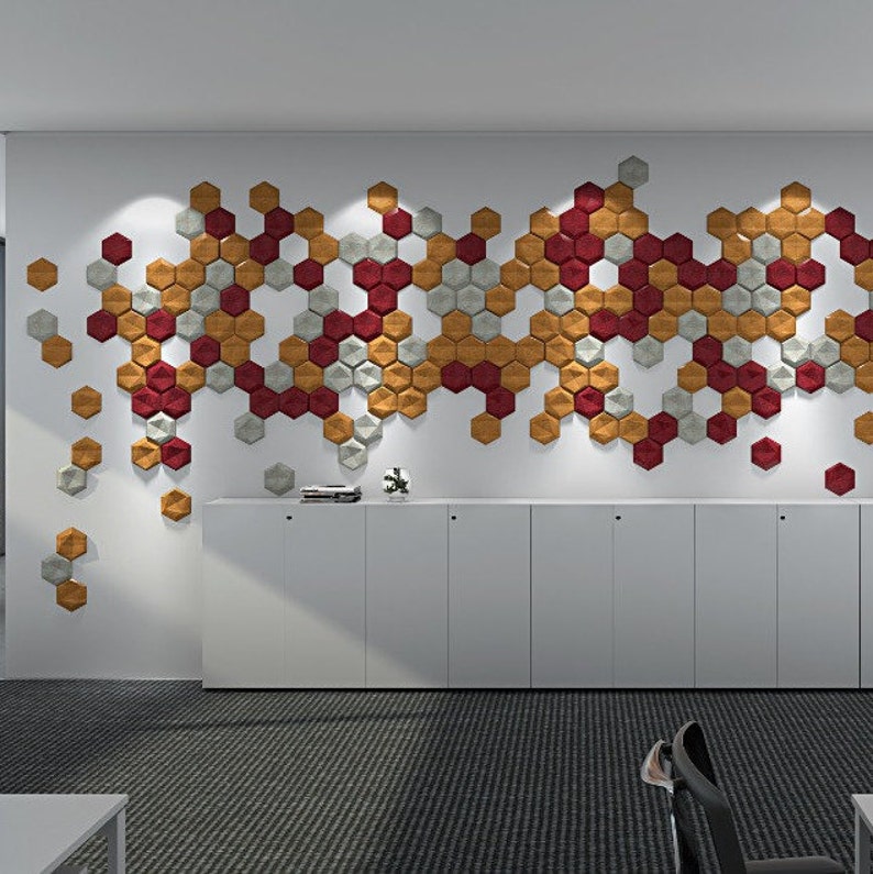 DECORATIVE TILES Acoustic Wall Panel Soundproofing Absorbing 3D Wall ...