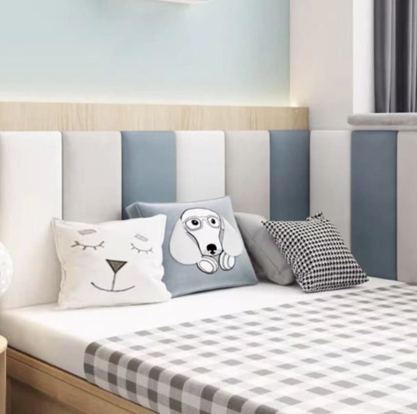 4 Pannelli Antiurto Per Parete Bambini | Morbidi Cuscini In PVC E Spugna | Facili Da Installare E Rimuovere - Foto 11